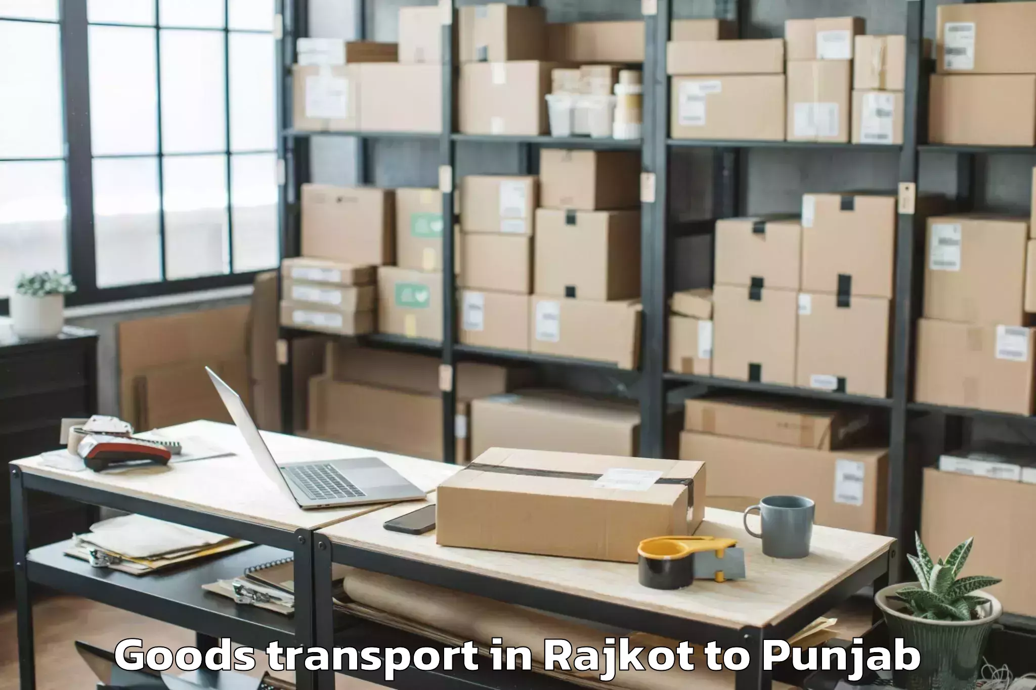 Top Rajkot to Abhilashi University Bathinda Goods Transport Available